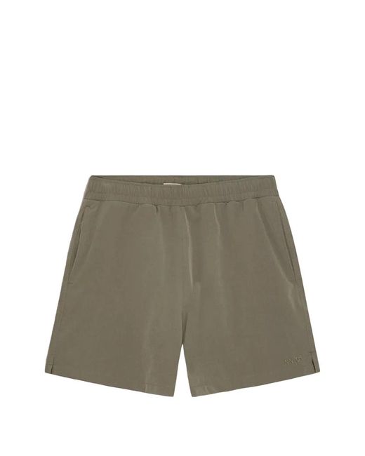 NN07 Green Holiday Logo-Detail Swim Shorts for men