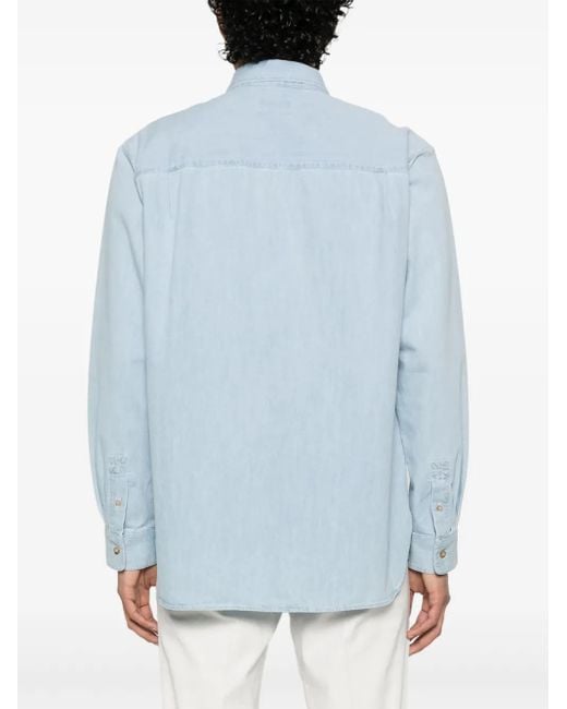 A.P.C. Blue Chemise Mathias for men