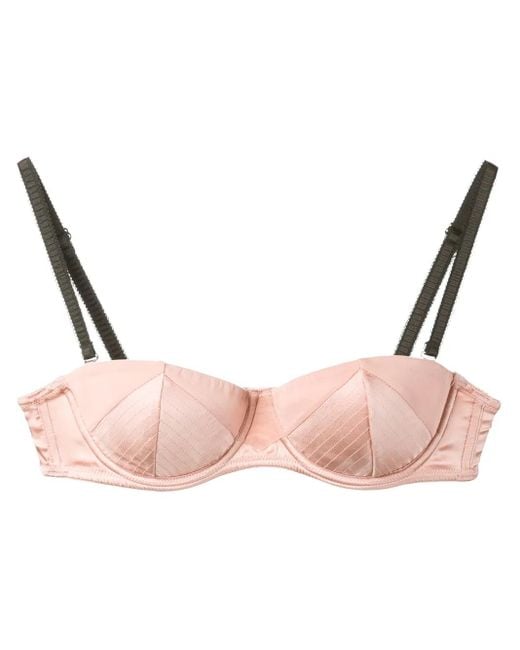 Fleur du Mal Pink Topstitch Convertible Bra