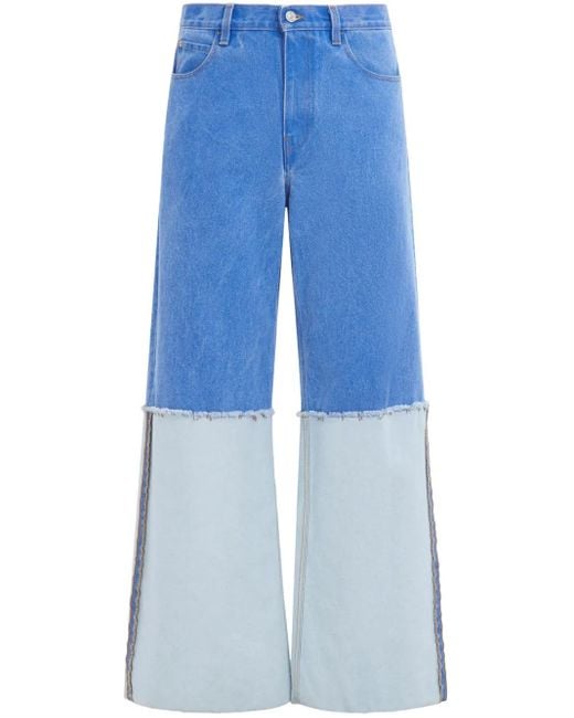 メンズ Marni ロールアップヘム ジーンズ Blue