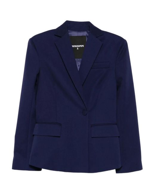 Patrizia Pepe Blue Button Blazer