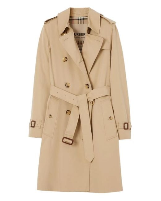 Burberry The Kensington Trenchcoat in het Natural