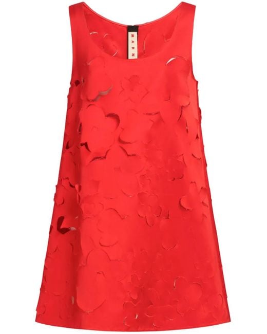Marni Red Short Dress