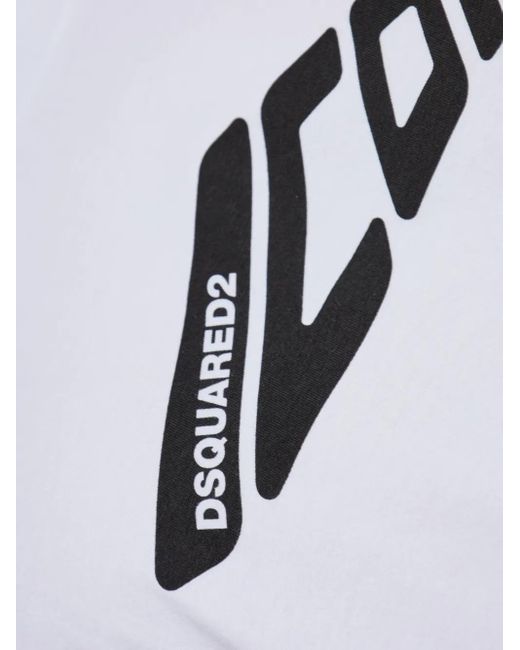 T-Shirt di DSquared² in White da Uomo