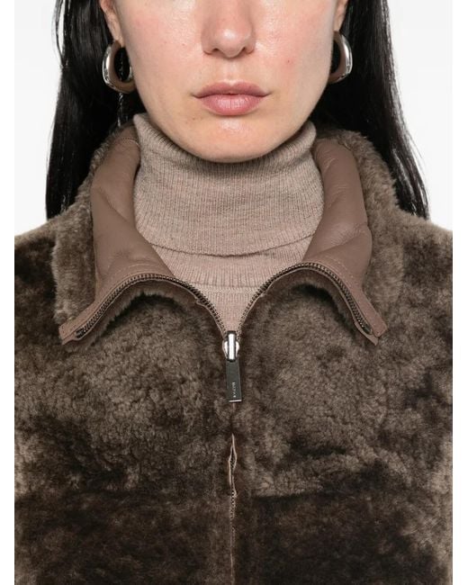 Joseph Brown Reversible Shearling Jacket