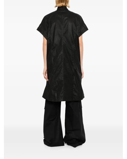 Julius Black Creased Short-Sleeve Coat for men