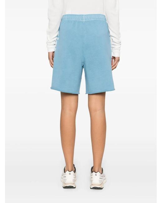Pinko Blue Cotton 'Libreville' Shorts