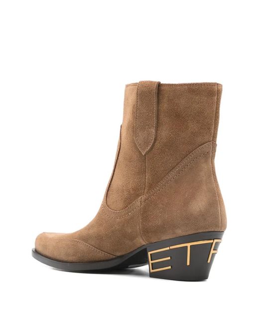 Etro Brown Pointed-Toe Boots