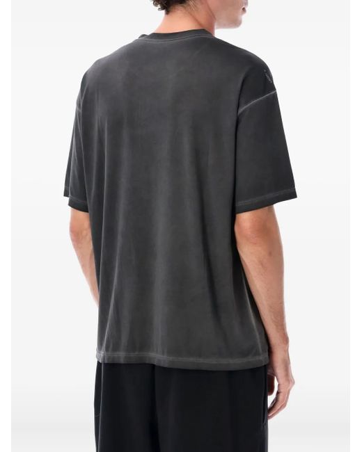 Satisfy Gray Auralite Logo-Print T-Shirt for men