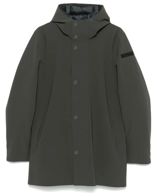 Rrd Gray Padded Parka Coat for men