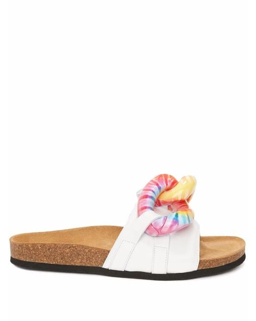 J.W. Anderson Brown Chain Slip-On Slides