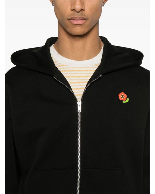 KENZO Black Pop Cotton Hoodie for men