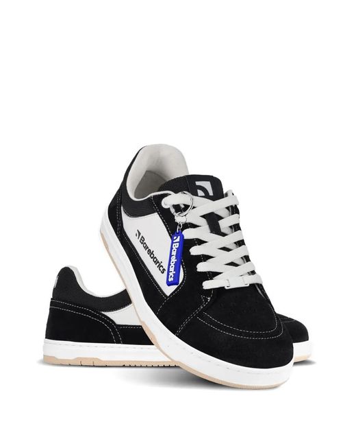 Barebarics Black Panelled Lace-Up Sneakers