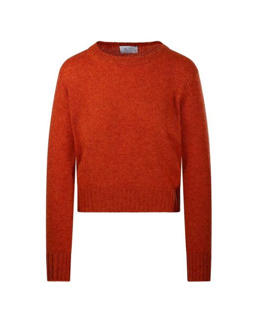 Be You Red Ribbed-Trim Sweater
