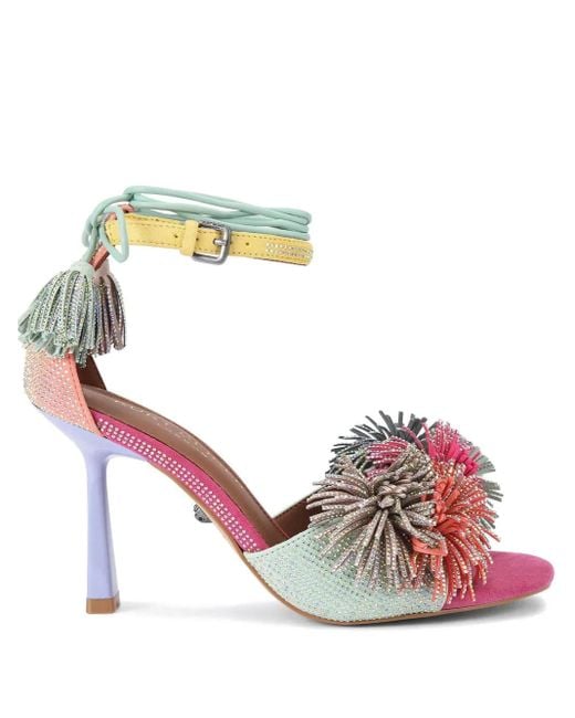 Kurt Geiger ポンポン 70mm サンダル Pink
