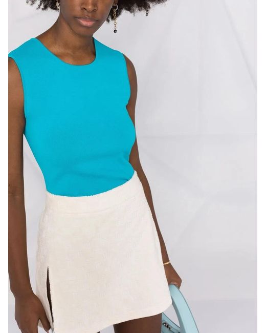 Ambush Multicolor Monogram-Debossed Mini Skirt