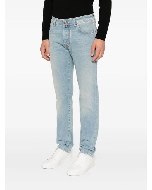 Jacob Cohen Blue Bard Button Jeans for men