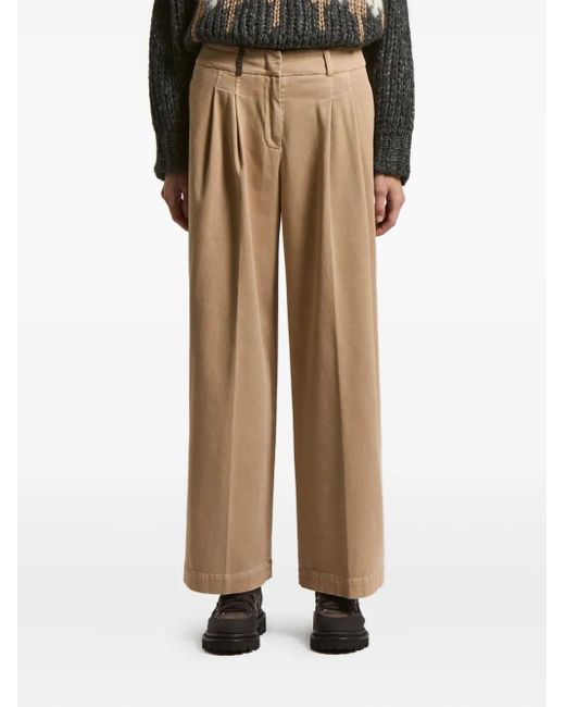 Peserico タックパンツ Natural