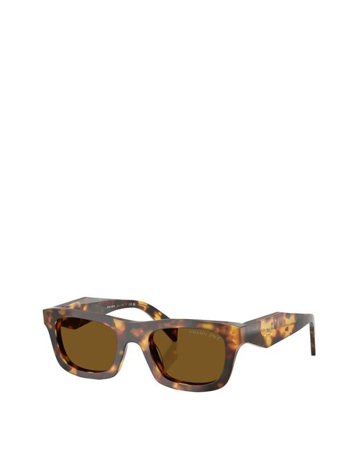 Prada Brown Sunglasses With Prada Logo