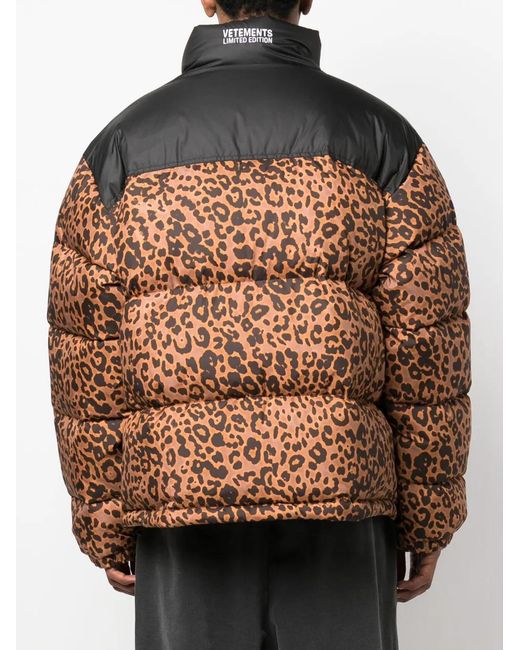 Vetements Brown Zip-Fastening Padded Jacket