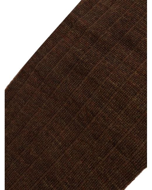 Maison Margiela Brown Tabi Socks