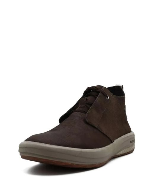 Merrell Brown Lace-Up Mid Trainers for men