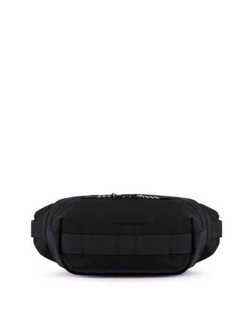 Piquadro Black Gürteltasche Mit Logo-Schild