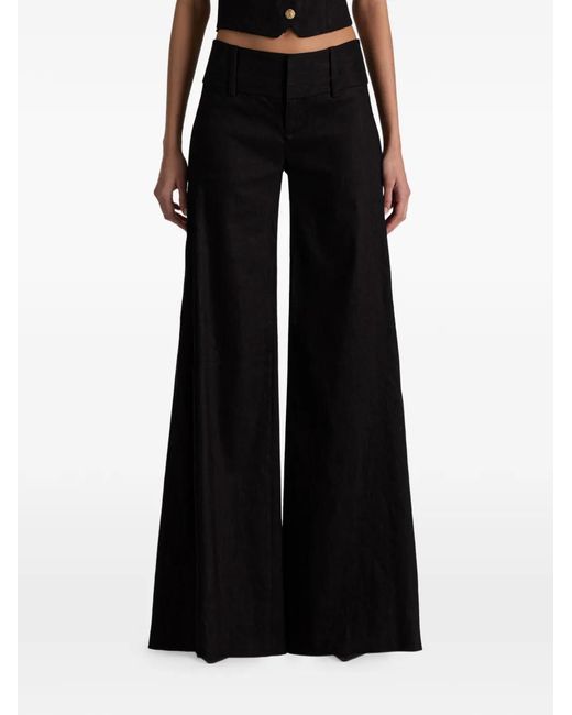 Alice + Olivia Black Olivia Wide-Leg Trousers