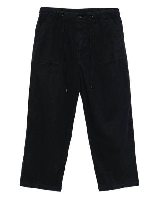 James Perse Blue Drawstring-Waist Trousers