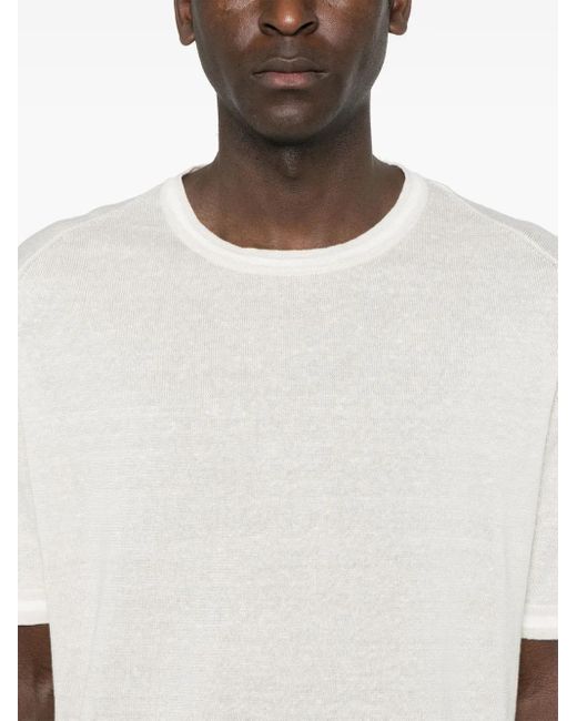 メンズ Eleventy ニット Tシャツ White