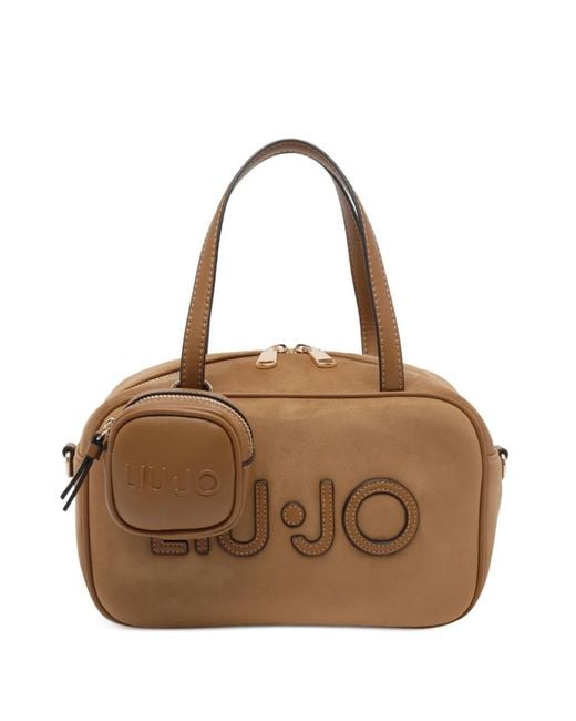 Liu Jo Brown Shopper Mit Logo-Patch