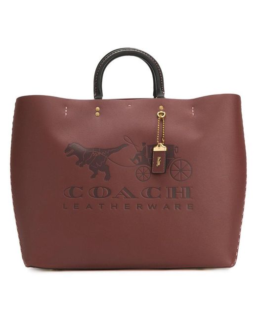 COACH Red Rogue Tote 38