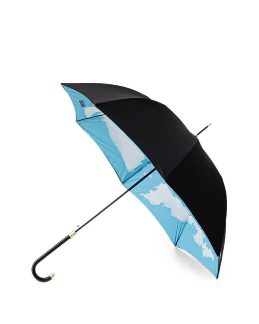 Moschino Blue Cloud-Print Umbrella