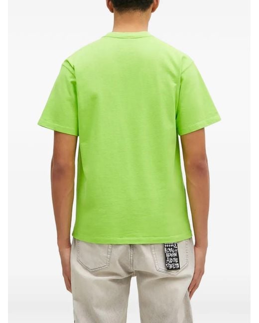 No Problemo Green Logo-Print T-Shirt