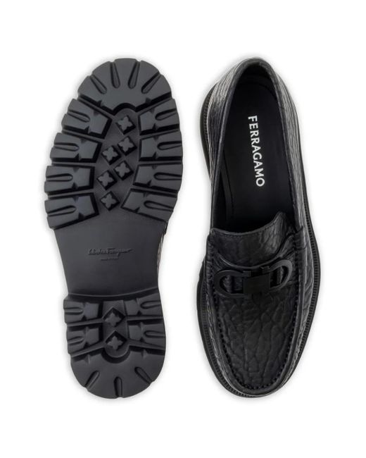 Ferragamo Black Flat Shoes