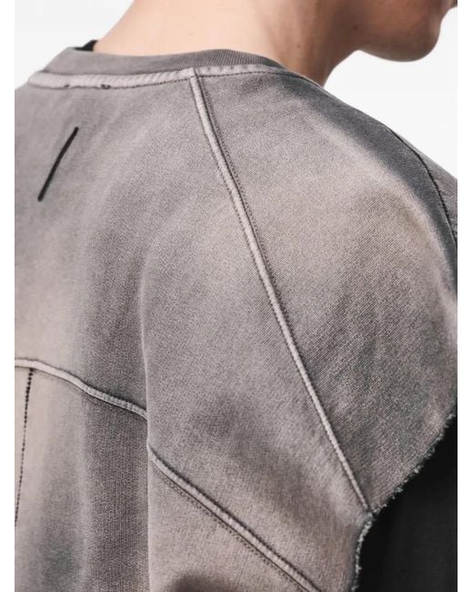 Thom Krom Gray Stone-Washed Raw-Edge Vest for men