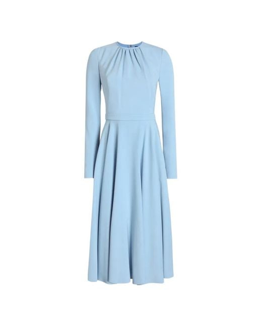 Dolce & Gabbana Blue Structured Cady Dress