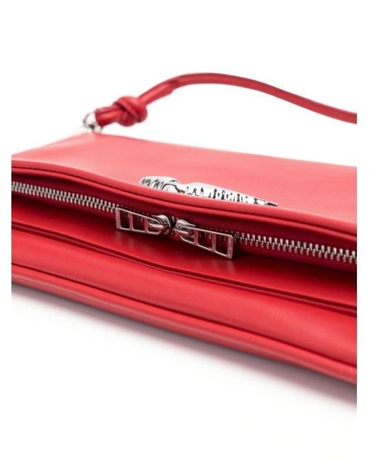 Zadig & Voltaire Red Rock Eternal Leather Clutch Bag