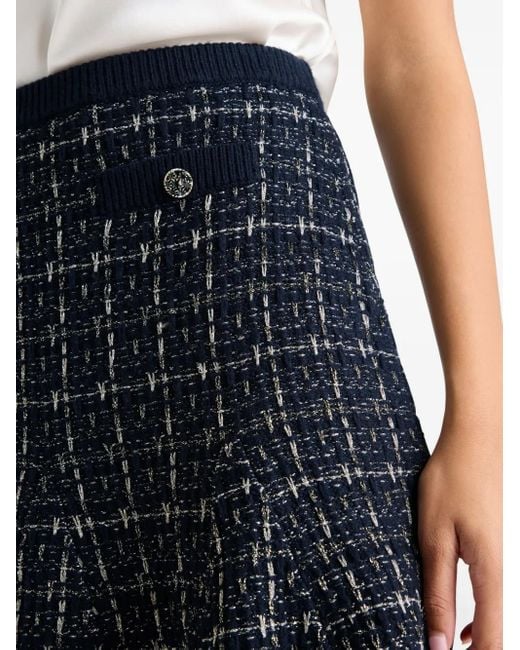 Cinq À Sept Ainara チェック ミニスカート Blue