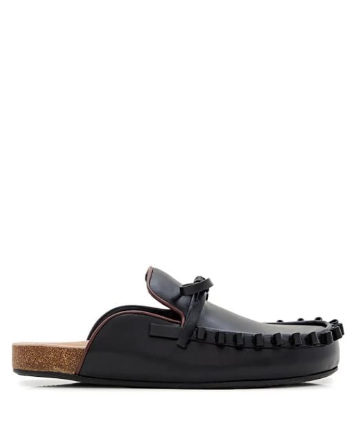 J.W. Anderson Black Bow Tie Leather Mules
