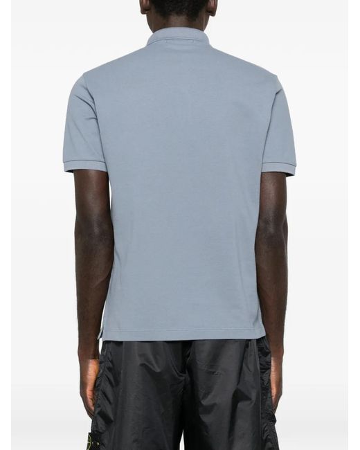 Stone Island Blue Dark Cotton Polo for men