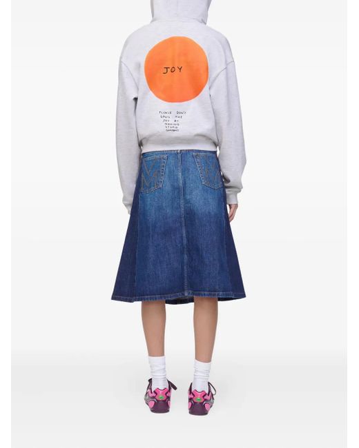 Marc Jacobs White Joy Graphic Cotton Hoodie