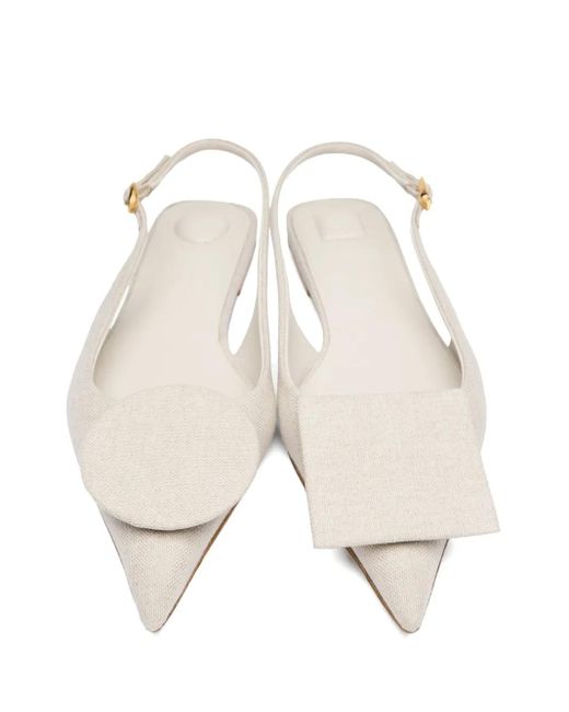 Jacquemus White The Duelo Flat Pumps