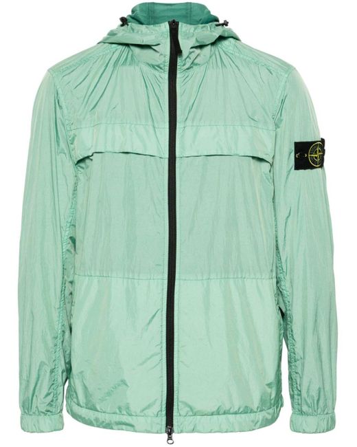 Stone Island Green Reps R-ny Hooded Jacket for men