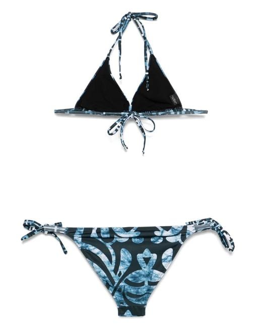 John Richmond White Printed Bikini
