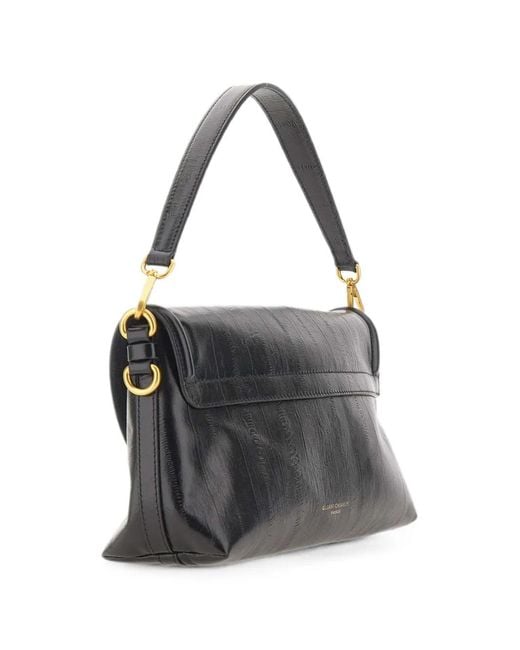 Gianni Chiarini Black Bea Striped-Effect Shoulder Bag