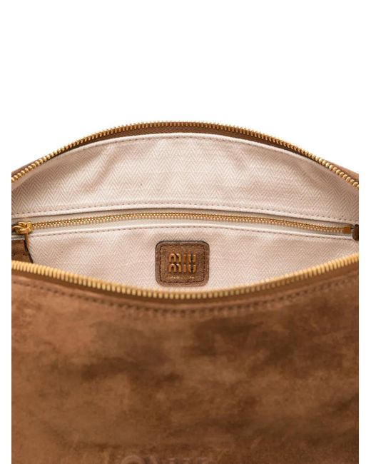Miu Miu Brown Spirit Shoulder Bag