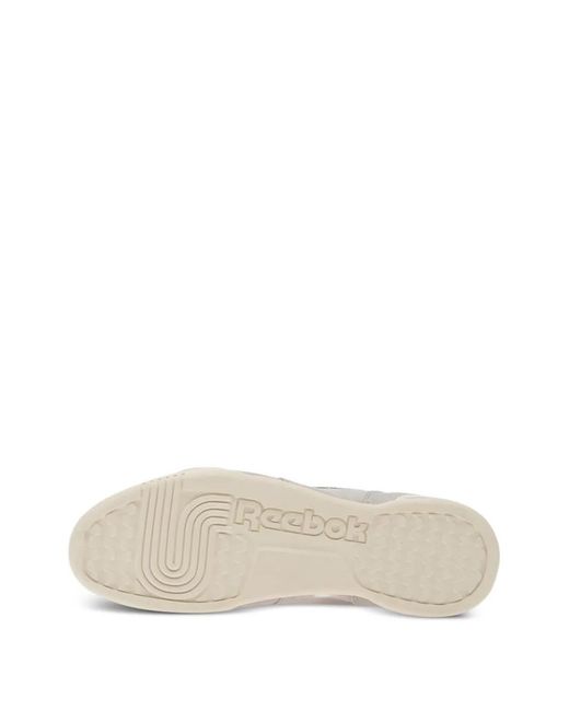Reebok White Workout Plus Sneakers
