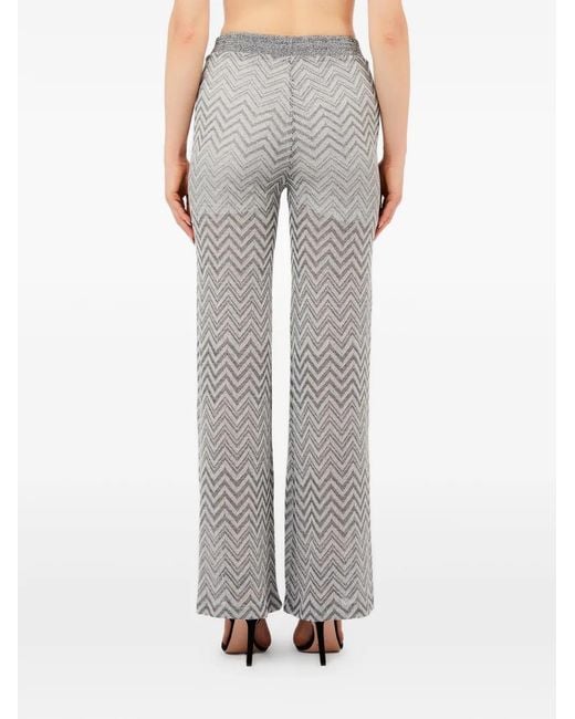 Liu Jo Gray Drawstring Trousers