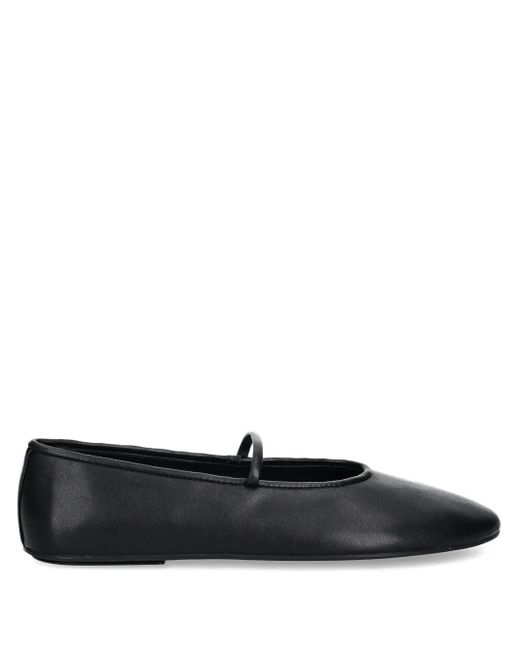 Jeffrey Campbell Black Round-Toe Ballet Flats